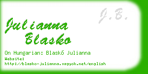 julianna blasko business card