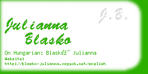 julianna blasko business card